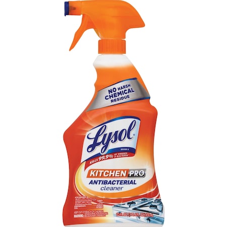 Lysol Cleaner Spray, f/Kitchens, Antibacterial, 22 oz Multi, PK 9 RAC79556CT